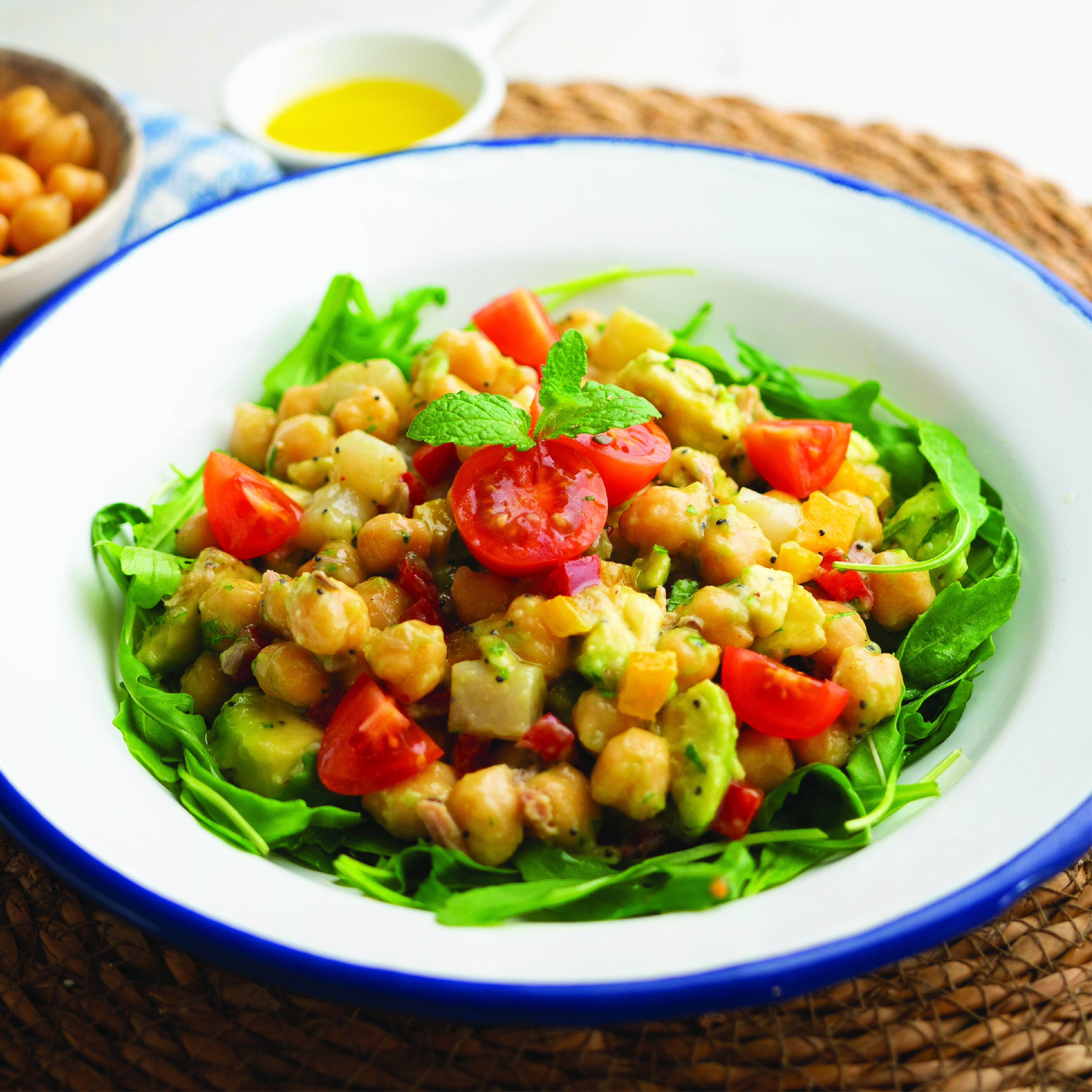 Image for Mediterranean Chickpea & Veggie Bowl Article