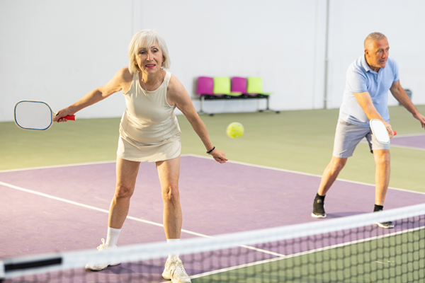 Indoor Pickleball at WK Pierremont Wellness Center