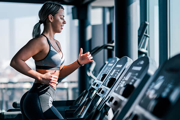 Woman on Treadmill